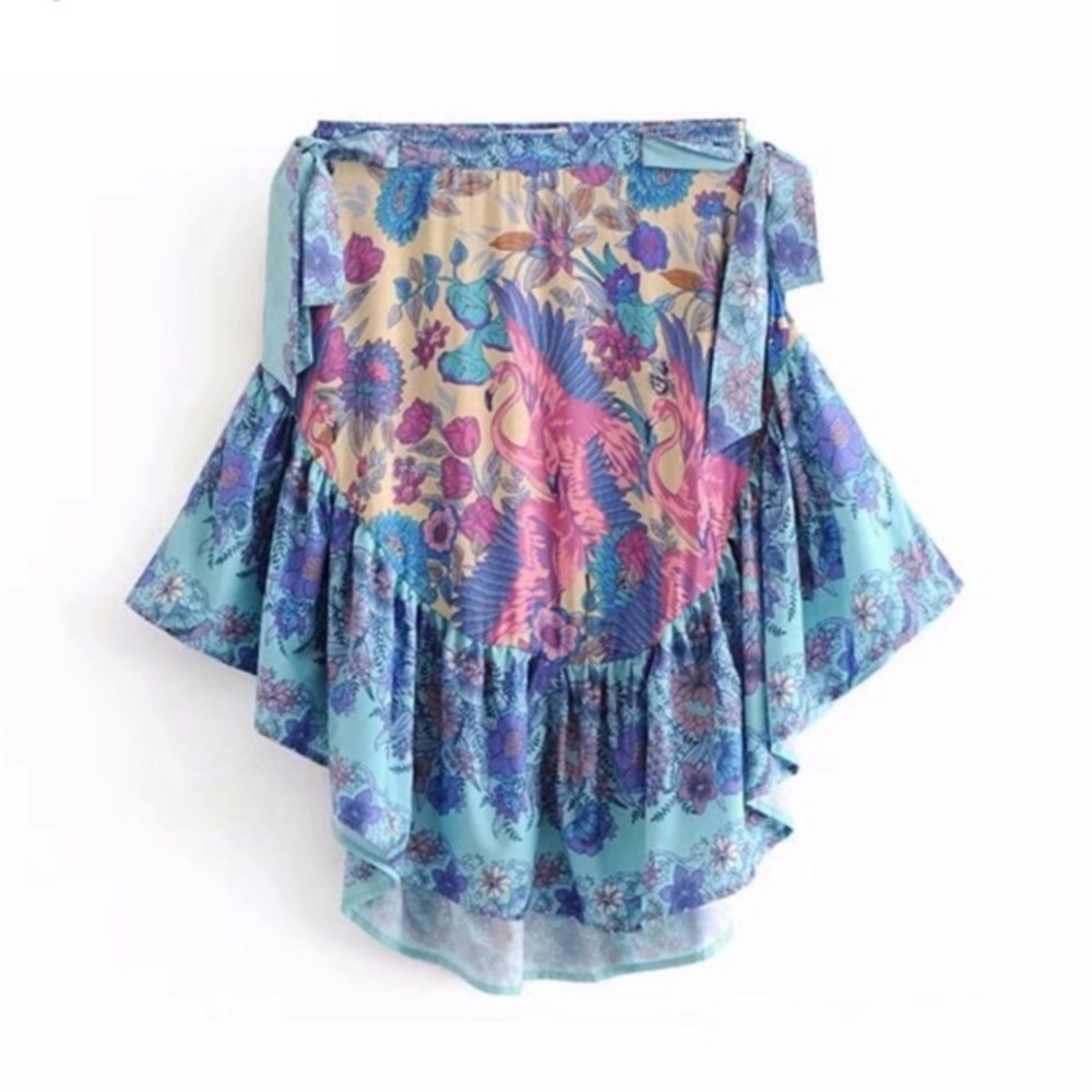 Bohemian Ruffle Skirt - Picture 3 of 9